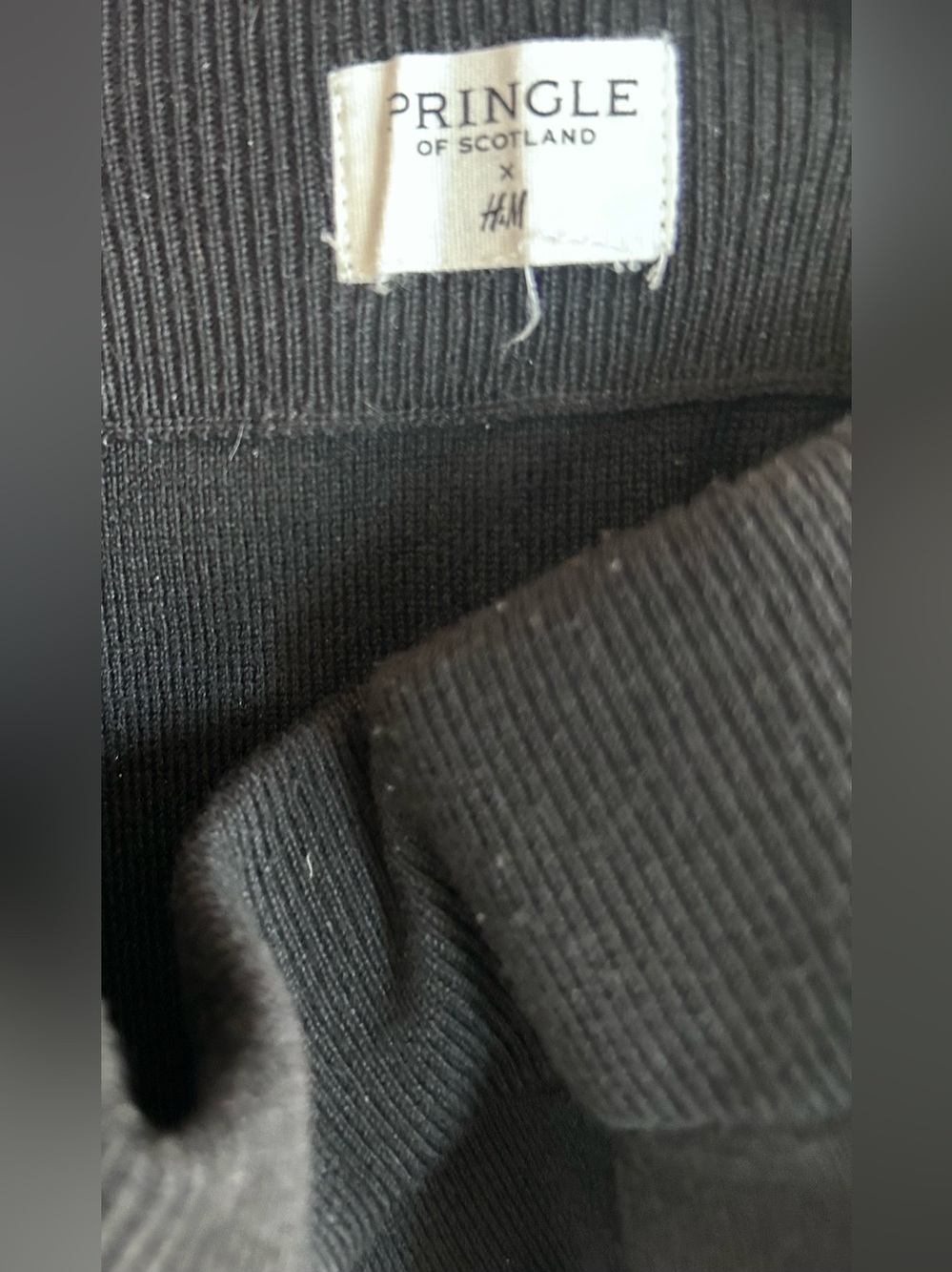 Pringle Black Midi Pencil Skirt with White Side Stripe size XS - Picture 7 of 7